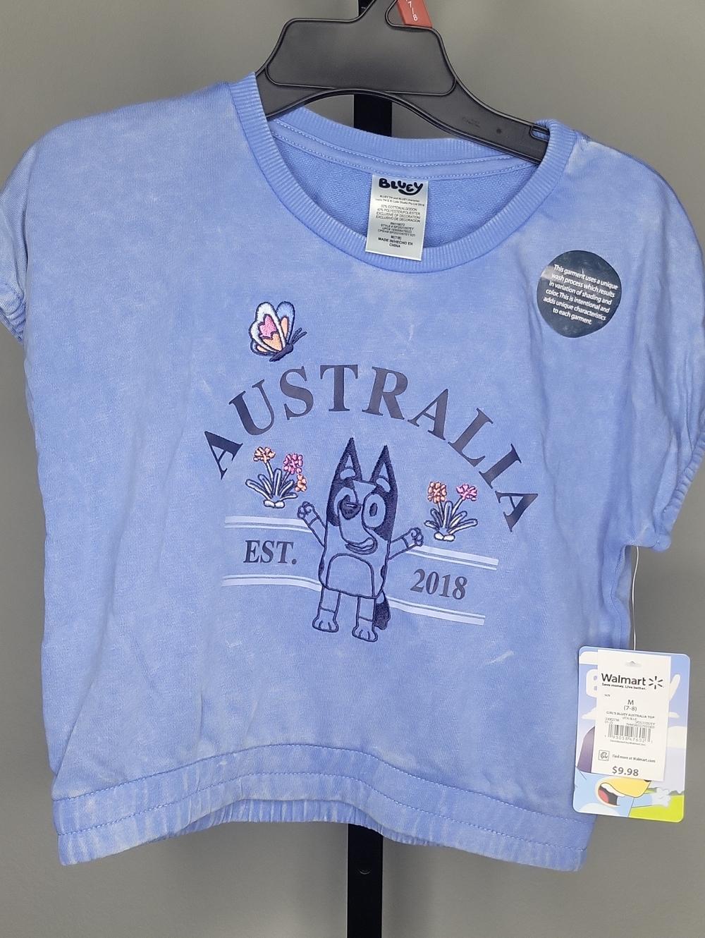 Kids' Blue Australia Graphic Tee with Character